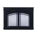 Fireplace Glass Doors Fenwick Medium Black FN-5701BL